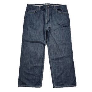 Claiborne Relaxed Fit Straight Jeans Mens 44x30 Measures 42x28.5 Blue Cotton